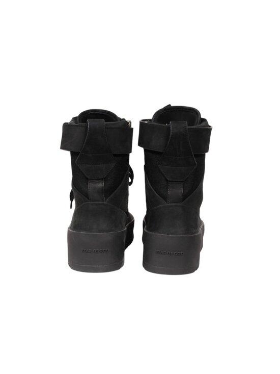 Fear of God Military Sneaker Size IT 42 US 9 Triple Black Suede Nylon High Top main image 5